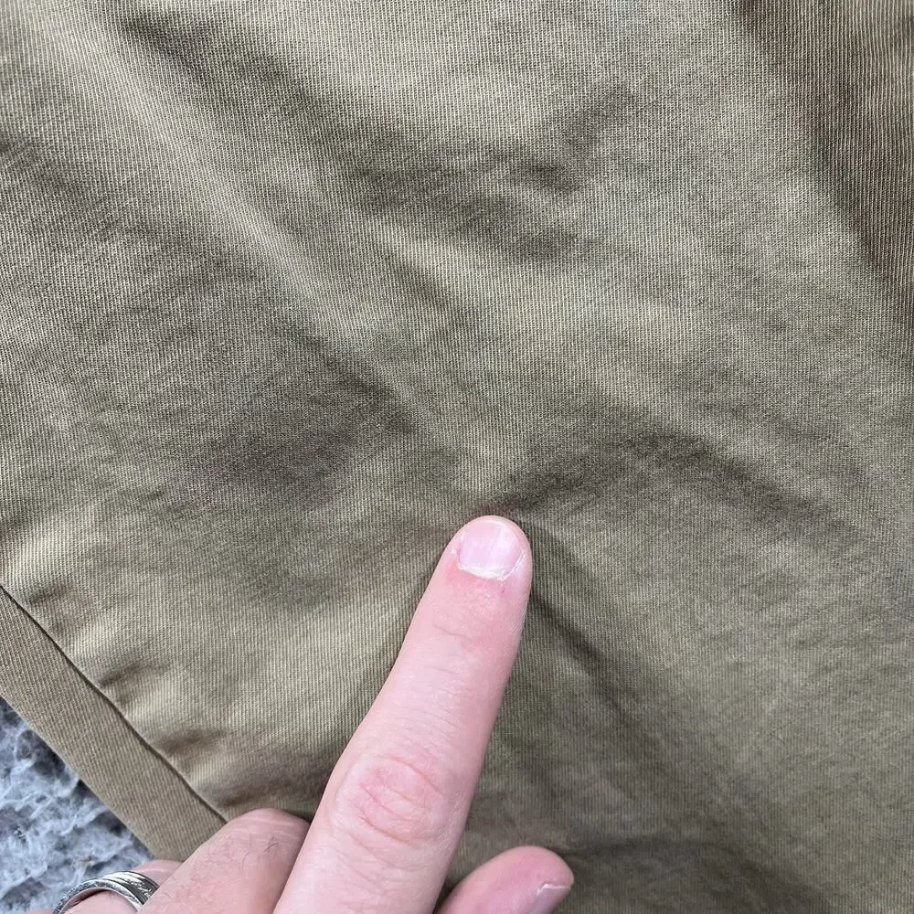 Banana Republic Lived-In Chino Pants 36x30 Athletic Fit Stretch Khaki Tan Mens